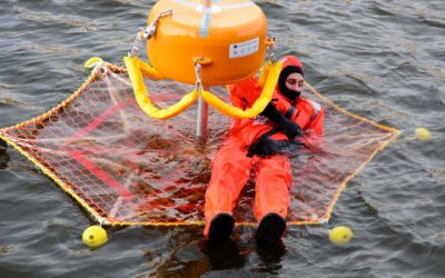 RLS Rescue Star Basket saves crew members far at sea