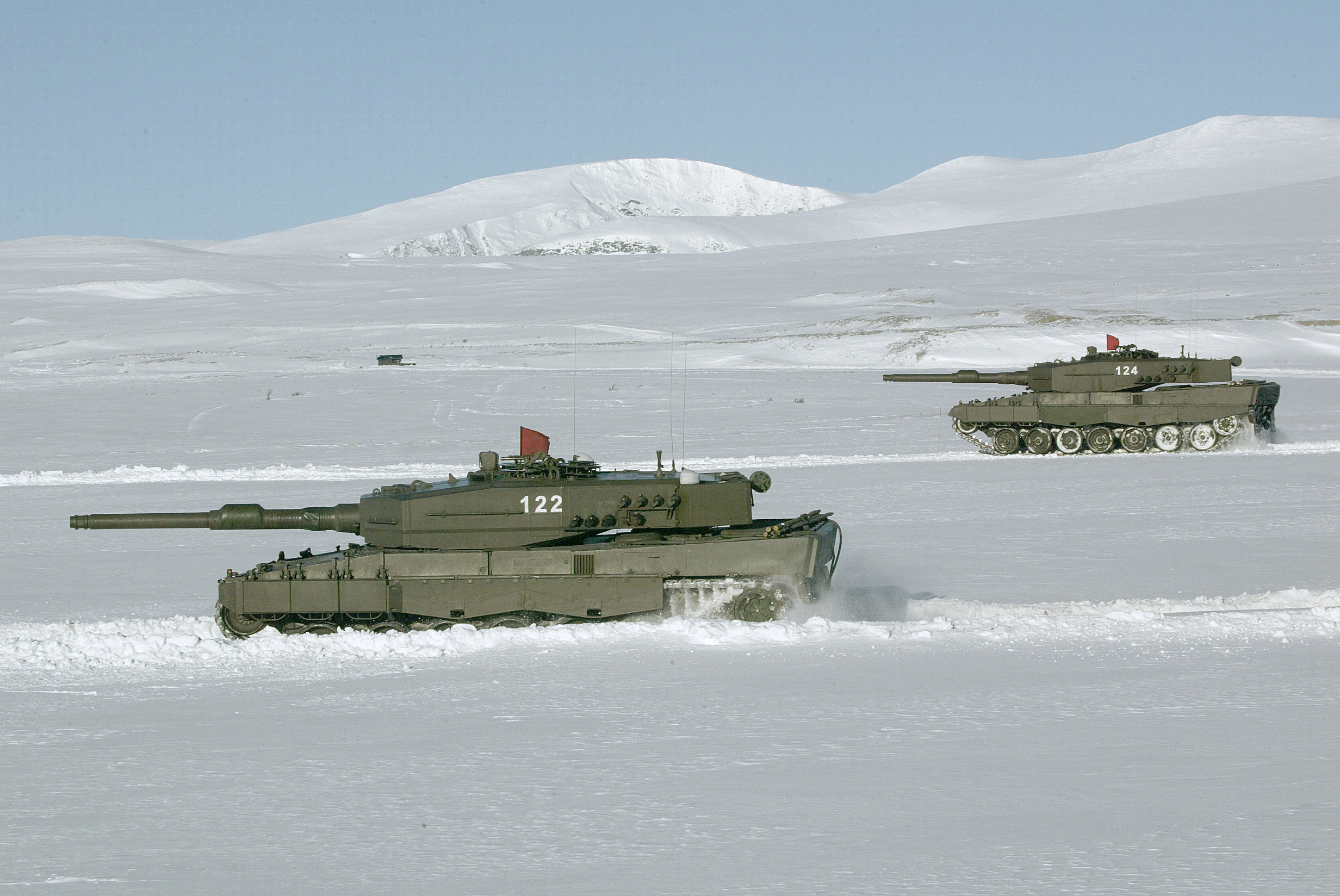 Leopard 2 A4 på Hjerkinn