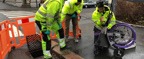 Gatebilde rørinspeksjon