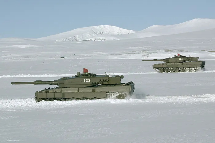 Leopard 2 A4 på Hjerkinn